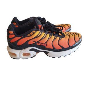 Nike Air Max Plus 'Sunset' Orange, Black Low Top Sneakers Size 5.5Y